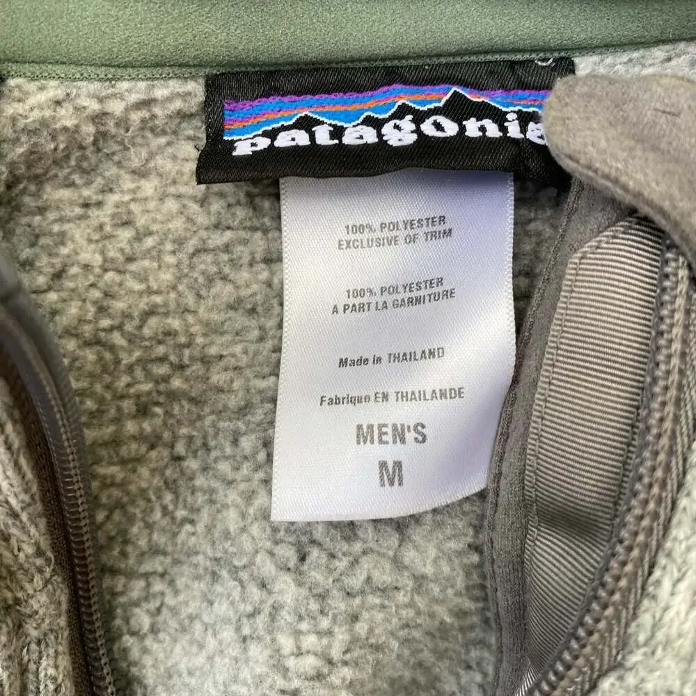 Patagonia Men's Better Sweater Hoody Fleece Jacket Gray Medium